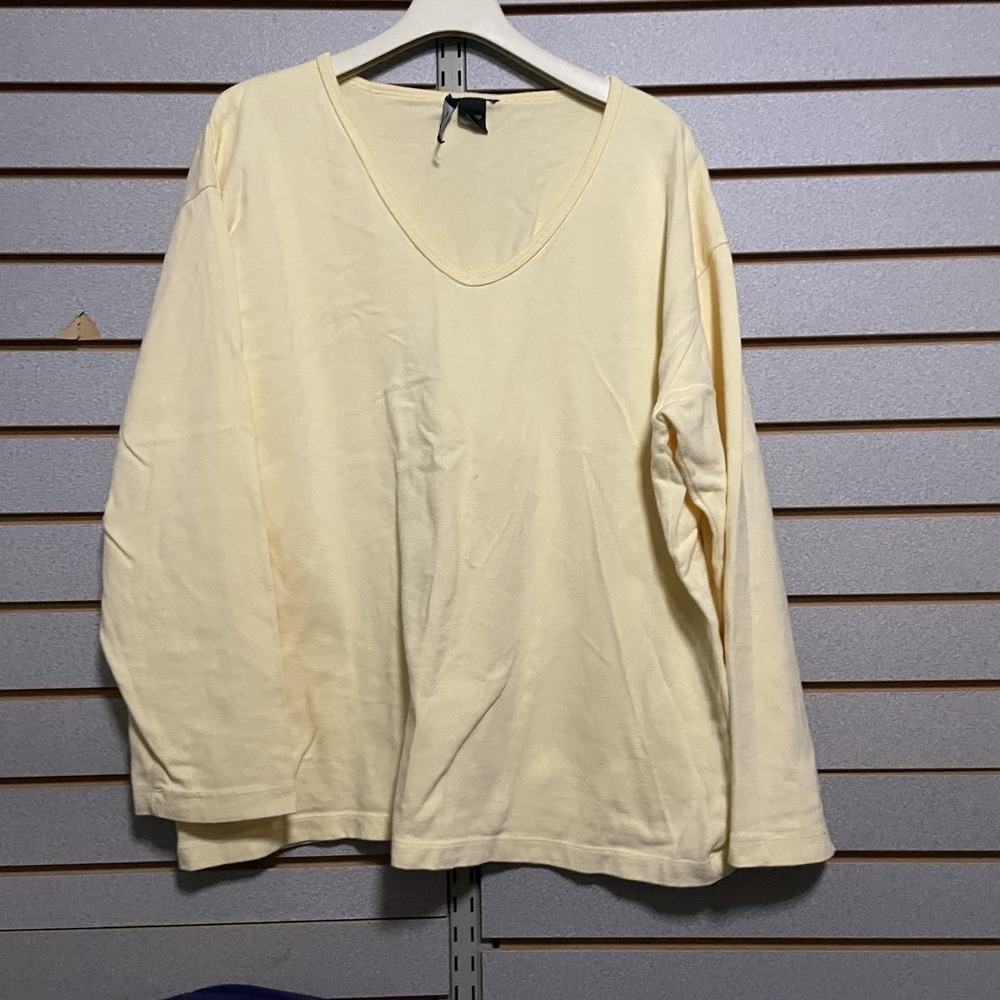 VTG VS Moda International Oversized L Crop V Neck‎ Sweatshirt